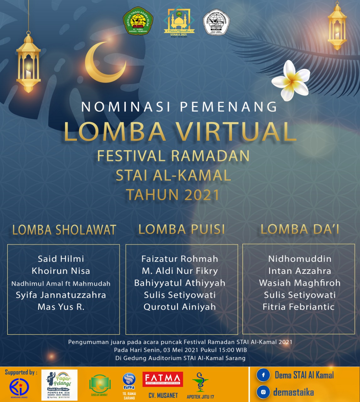 Nominasi Juara Festival Ramadhan 2021